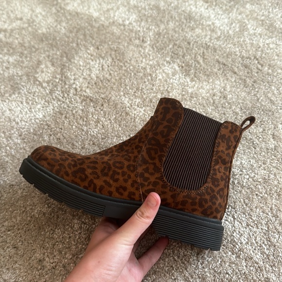 Cat & Jack Cheetah Combat Boots - Picture 3 of 3